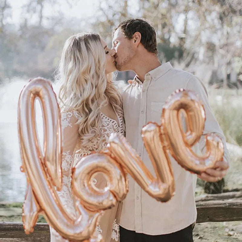 Valentines LOVE Letter Foil Balloon