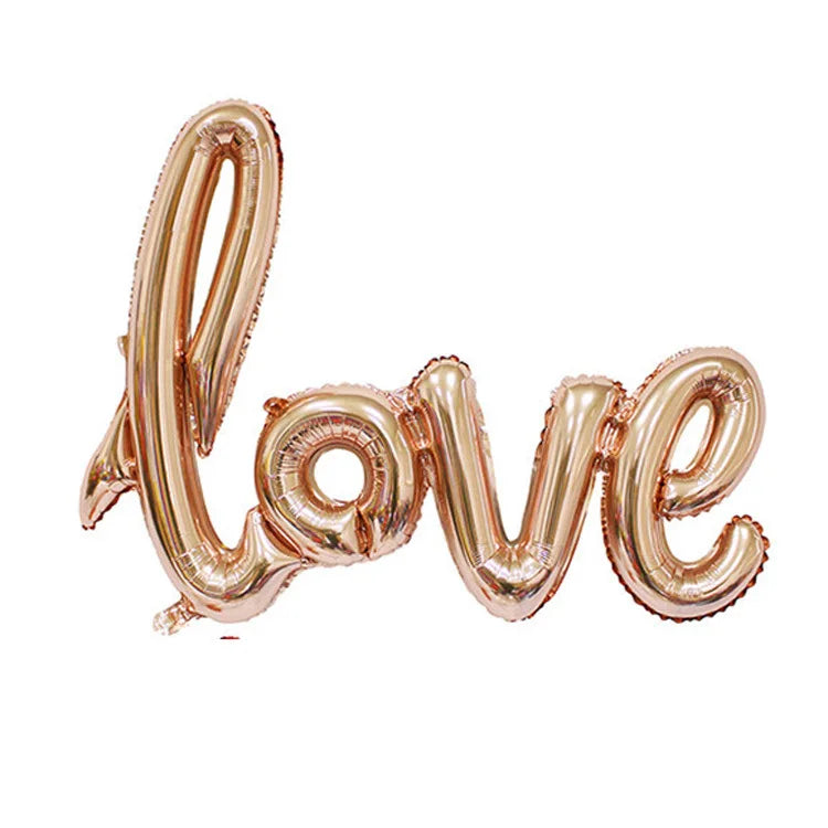 Valentines LOVE Letter Foil Balloon