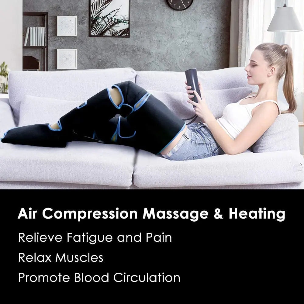 Foot air pressure leg massager