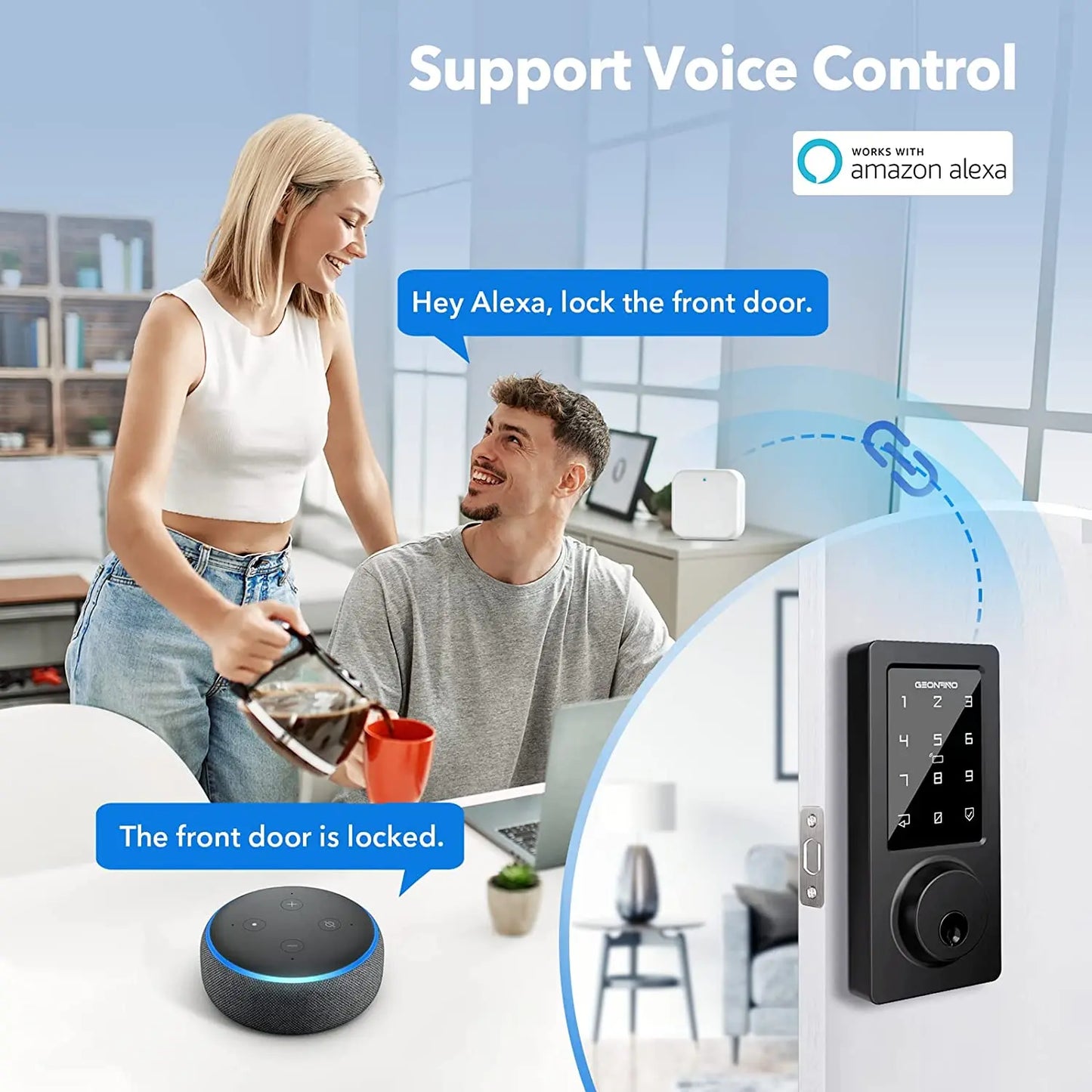 Door Lock Unlock Bluetooth Gateway Hub