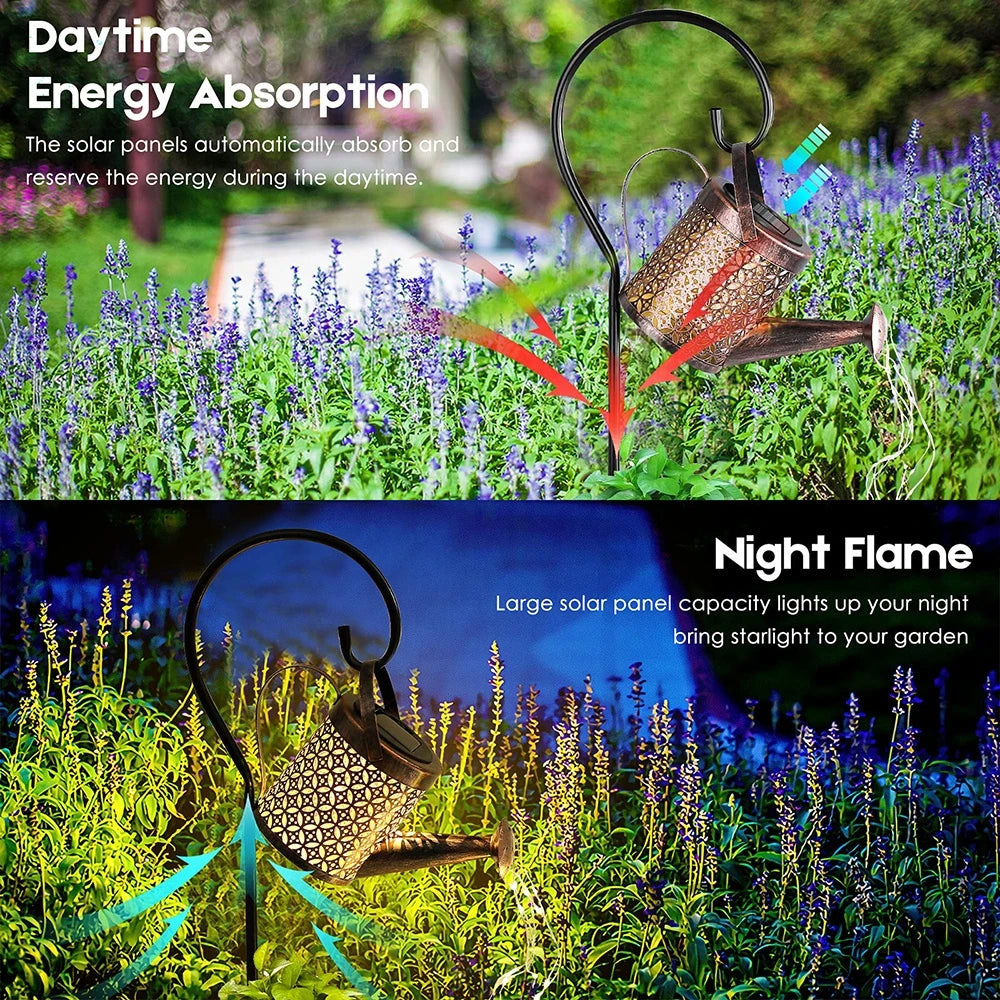 Garden Solar Watering Can Light