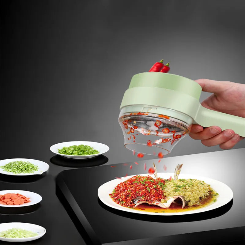 Handheld 4In1 Electric Vegetable Cutter
