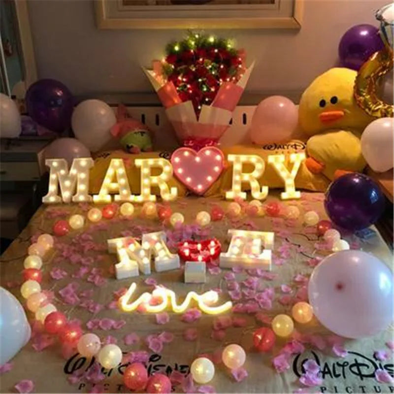 Valentines Day Baby Shower Decoration Light