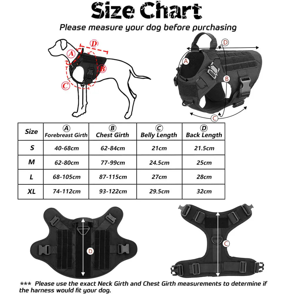 German Shepherd Dog Tactical Harness