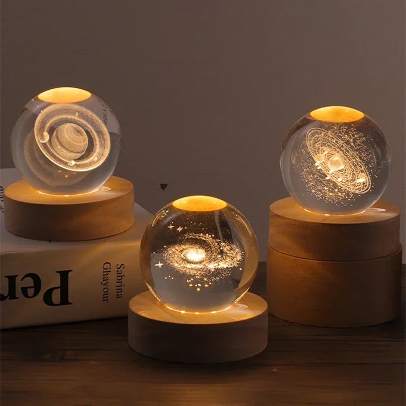 Galaxy Starry Sky Crystal LED  Ball Gift