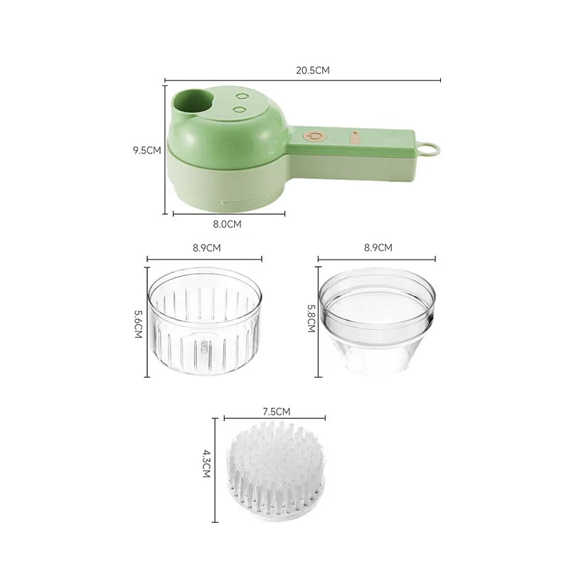 Handheld 4In1 Electric Vegetable Cutter