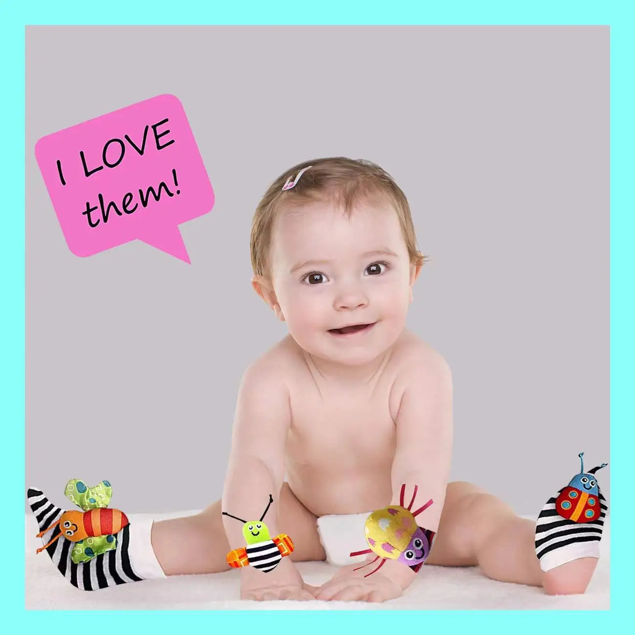 Baby Socks Wrist Rattle Socks Toys