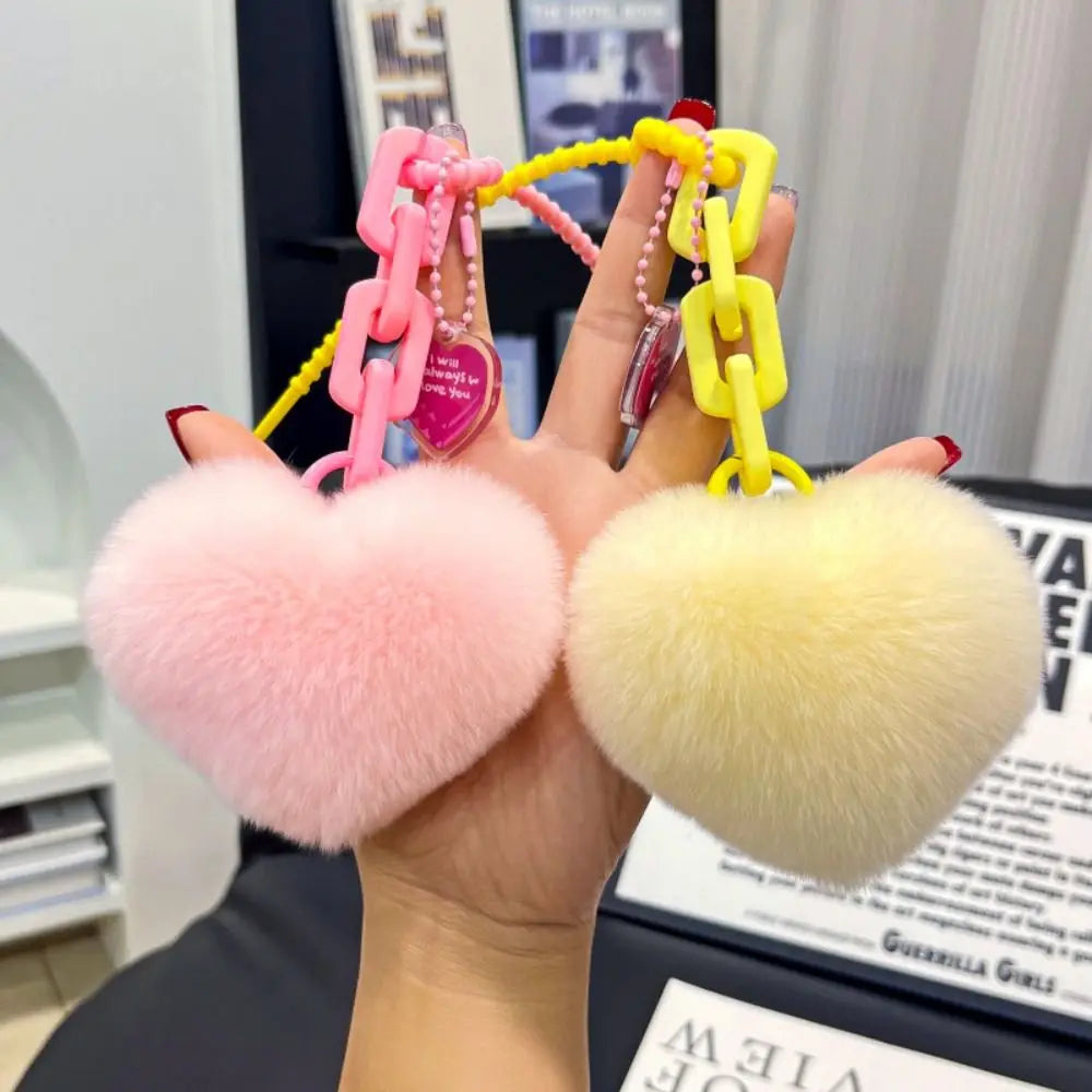 Girl Creative Soft Bag Heart Pendant