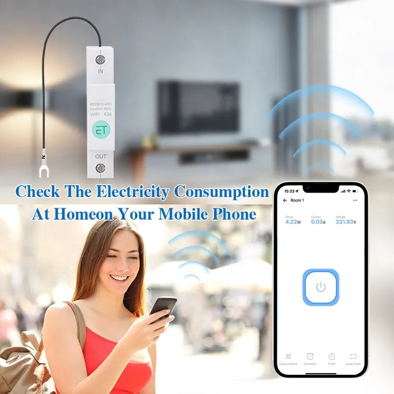 63A WiFi Smart Circuit Breaker