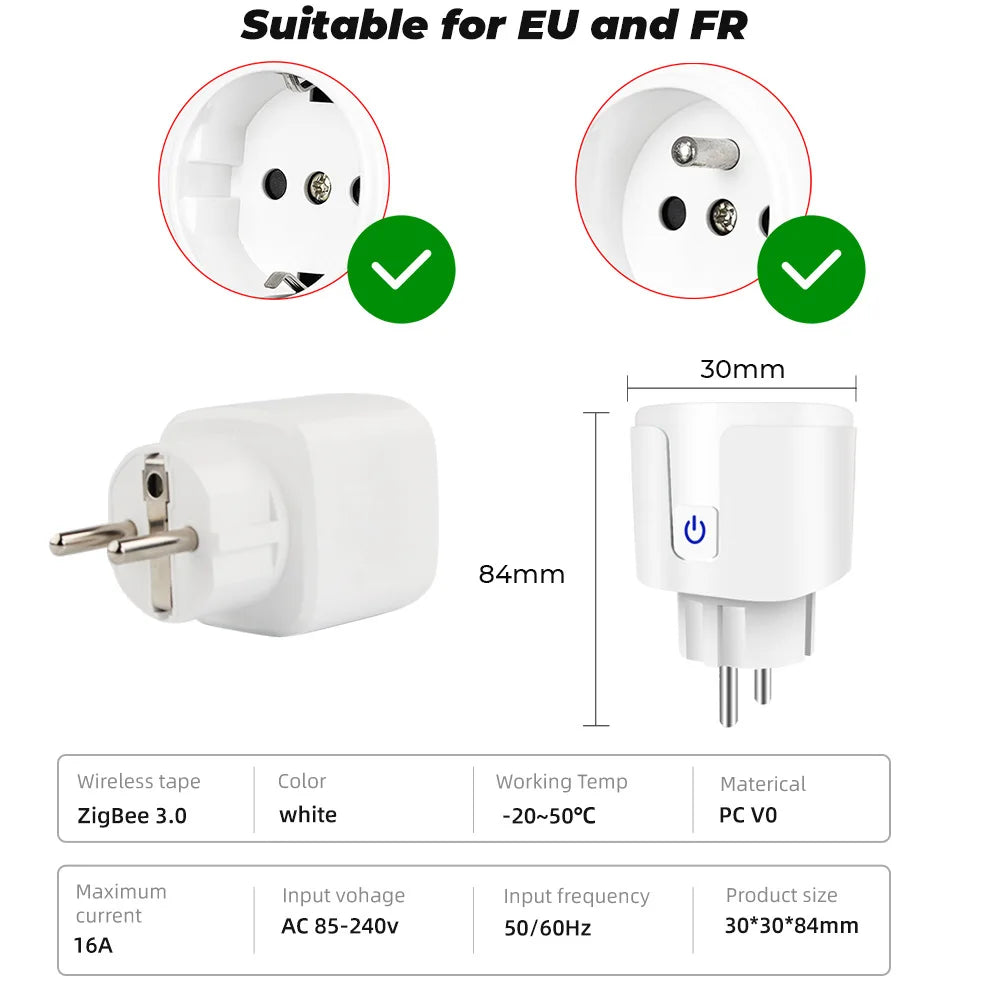 20A EU Smart WiFI Socket Plug
