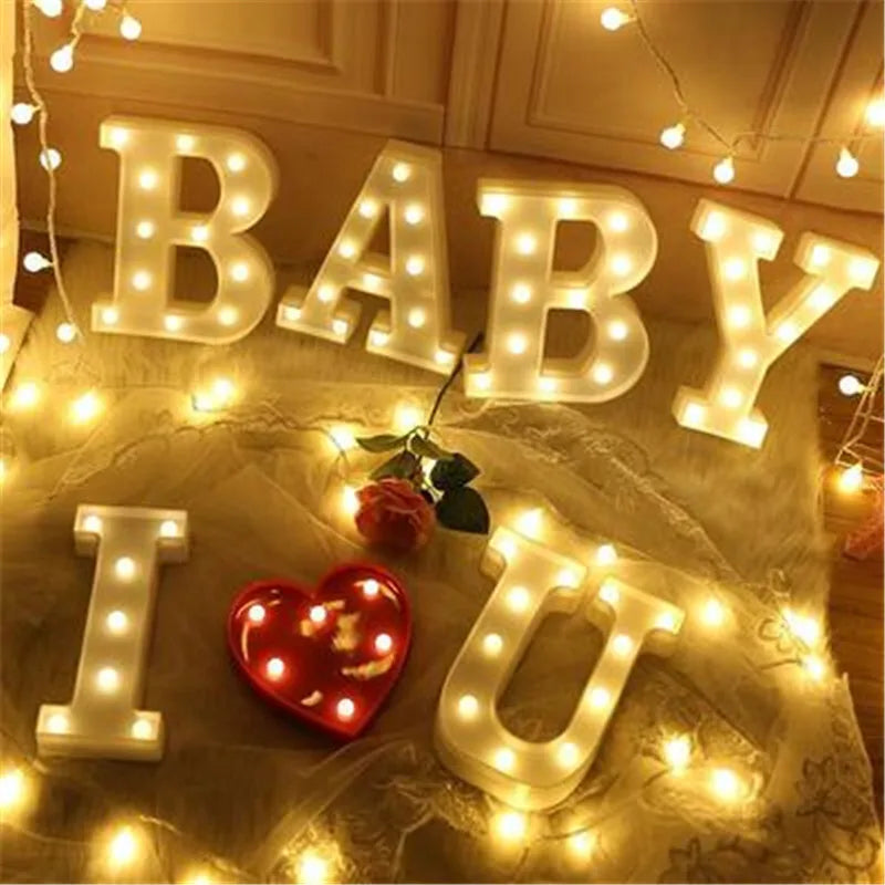 Valentines Day Baby Shower Decoration Light