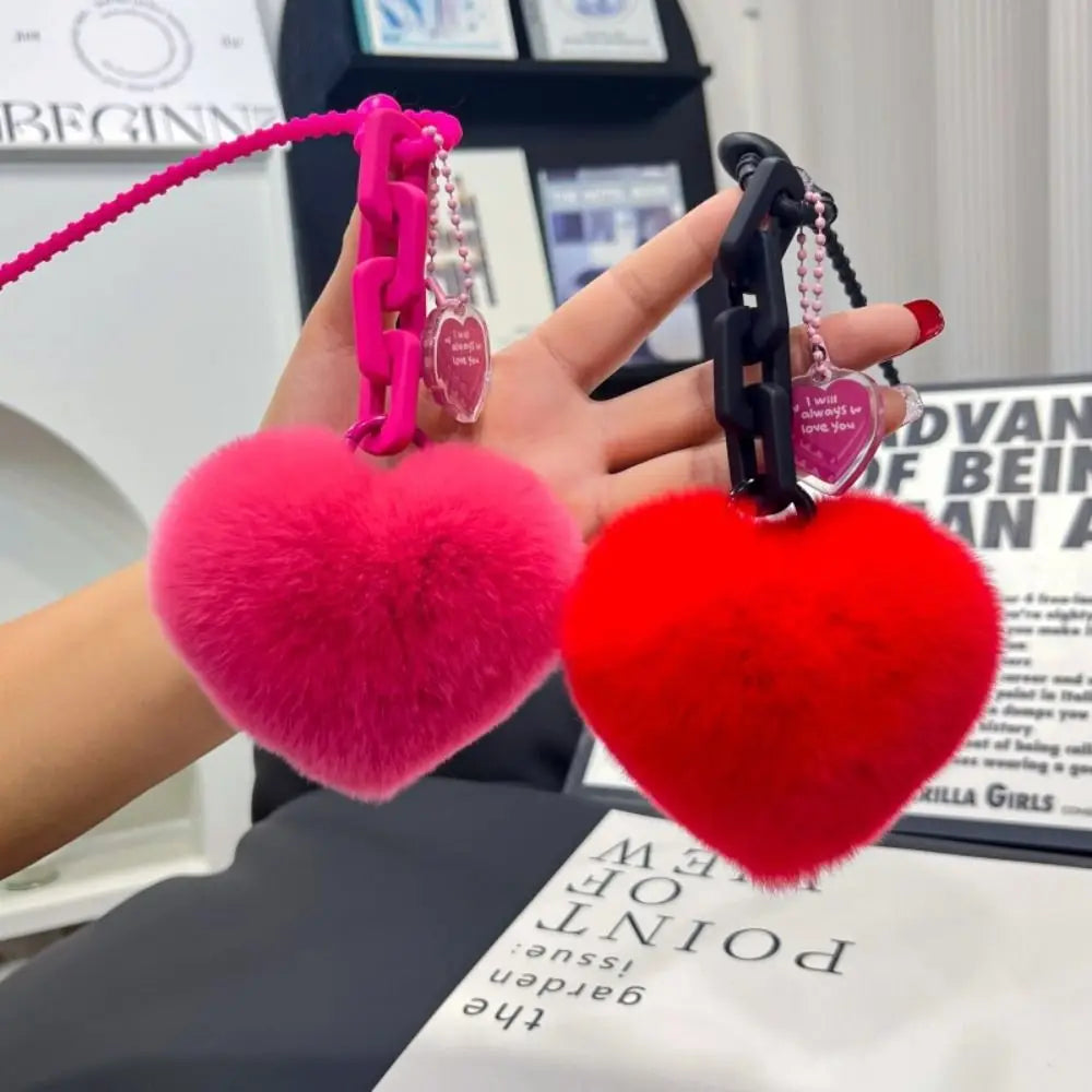 Girl Creative Soft Bag Heart Pendant
