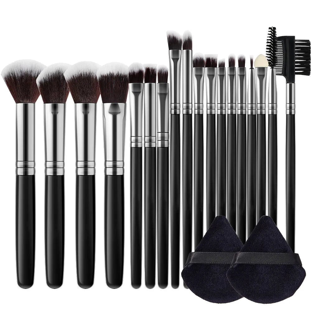 New 13 Pcs Pink Makeup Brushes Set