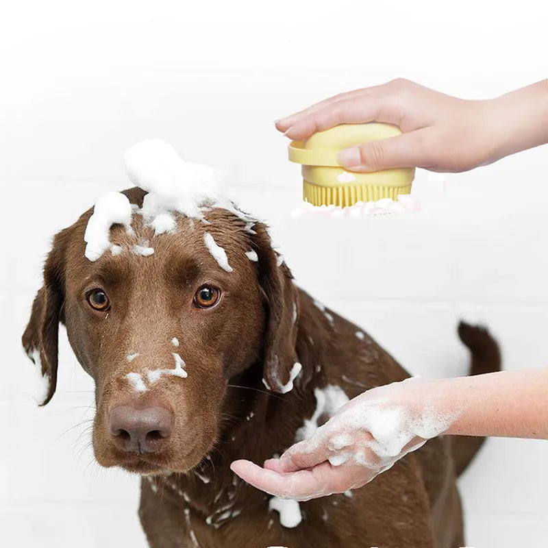 Pet Soft Silicone Bath Brush