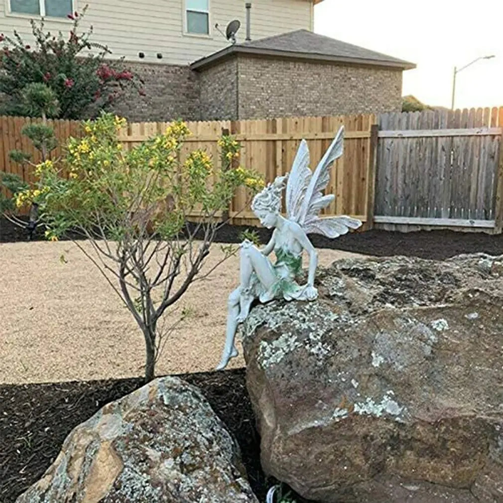 Outdoor Fairy Flower Sculpture