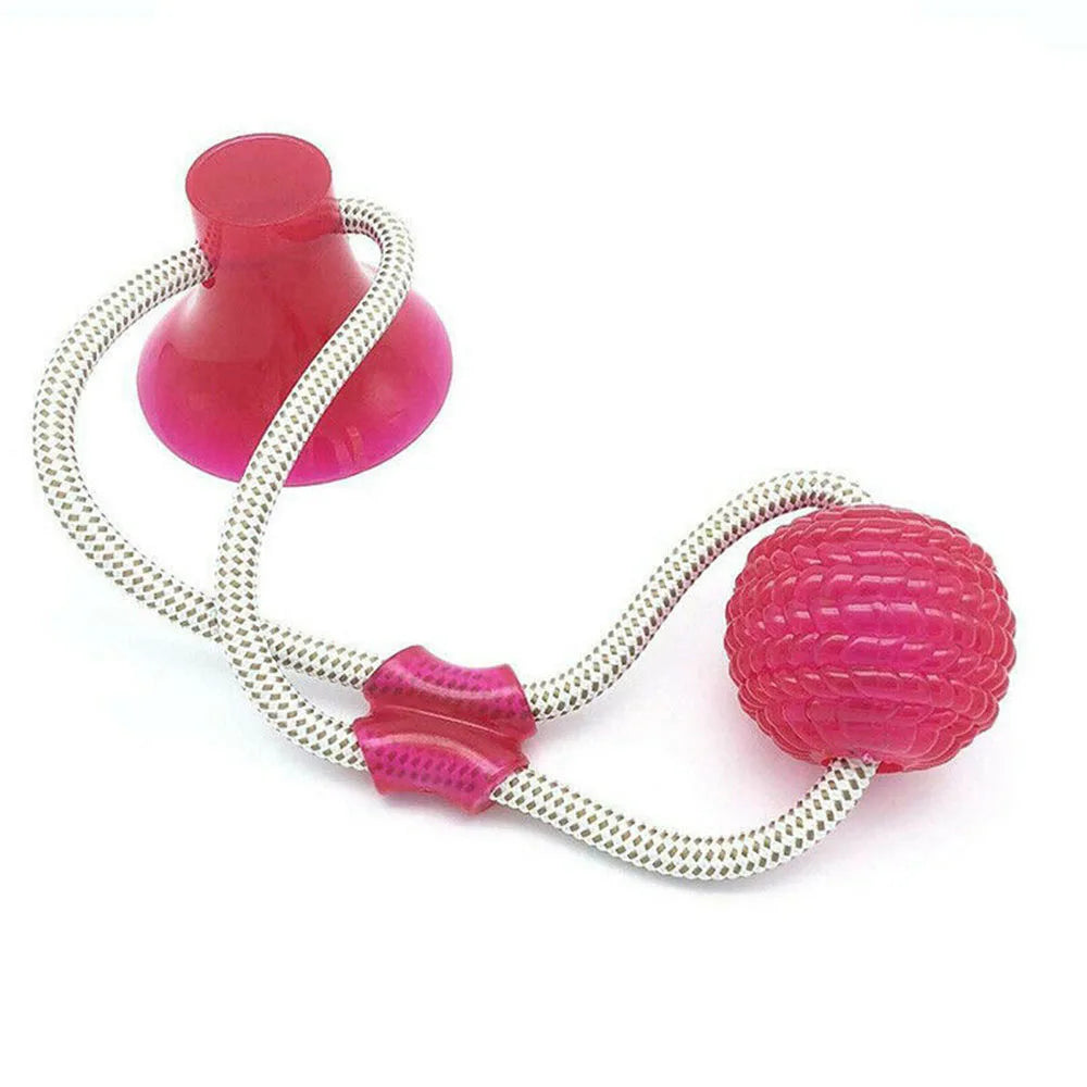Dog Silicon Cup Suction Tug Ball Toys
