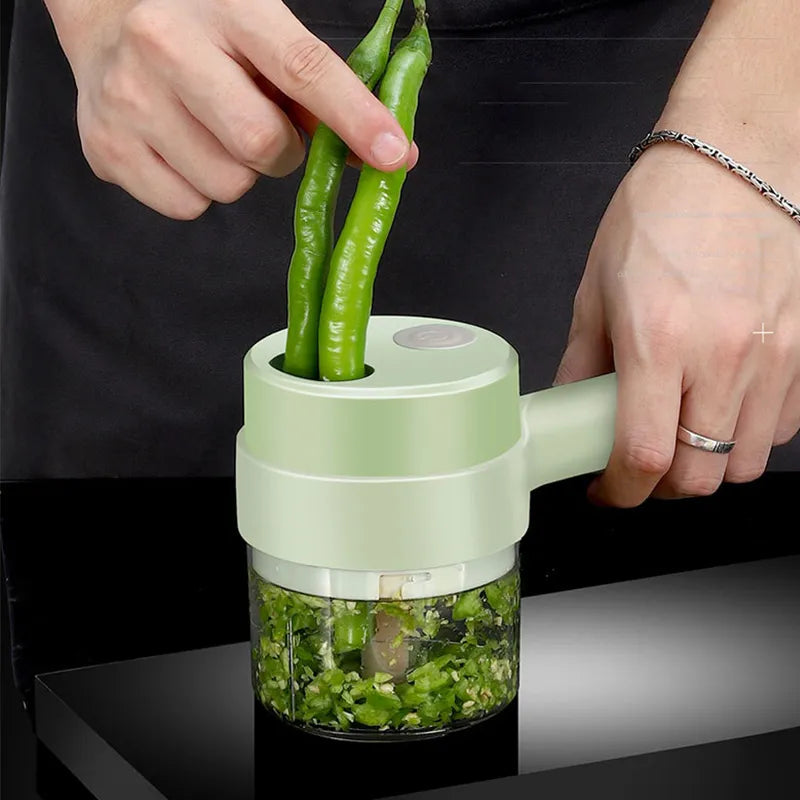Handheld 4In1 Electric Vegetable Cutter