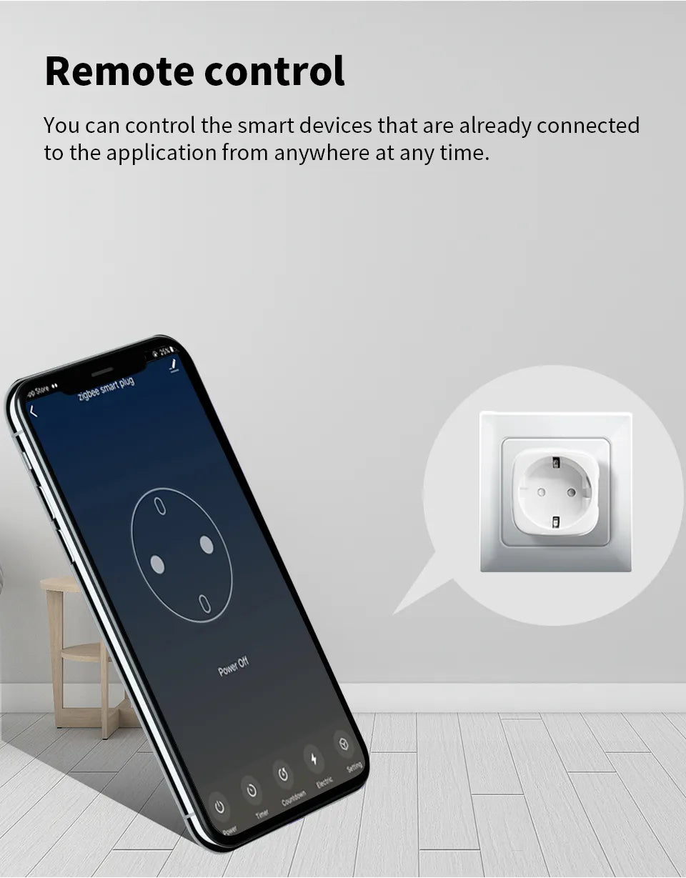 20A EU Smart WiFI Socket Plug