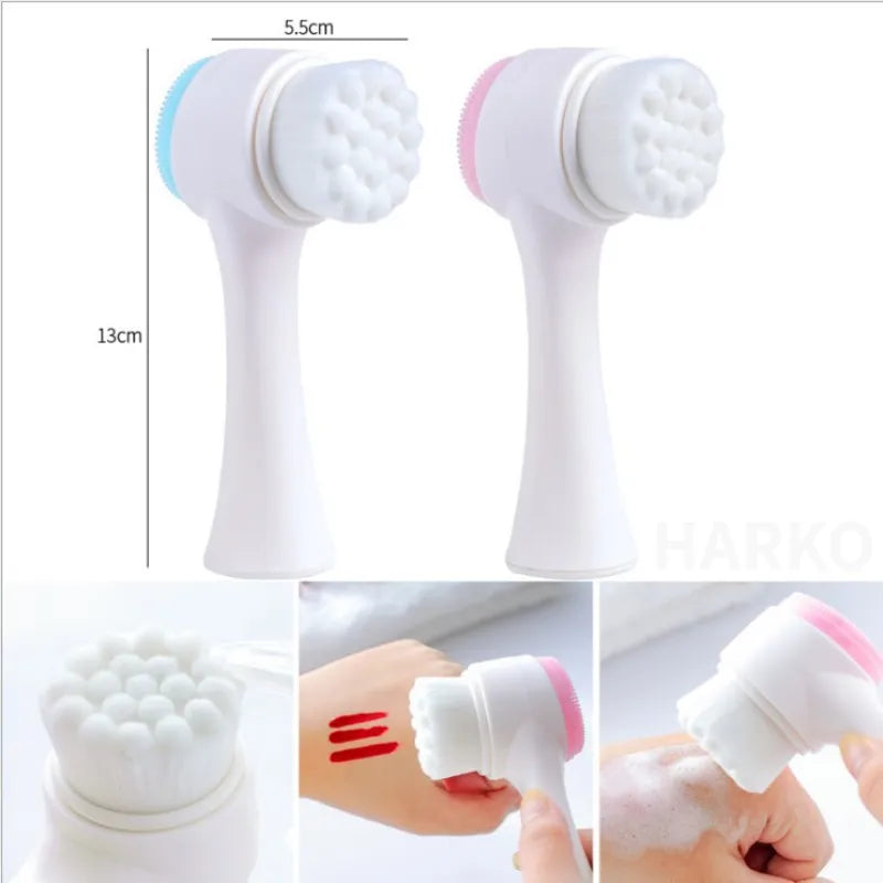 Double-sided Facial Cleansing Brush