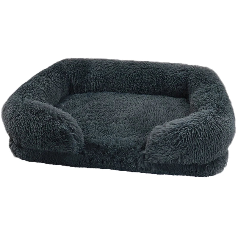 Pet Fluffy Washable Plush Sofa Bed
