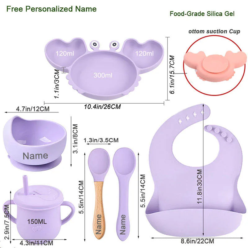 Baby Soft Silicone Sucker Bowl Sets
