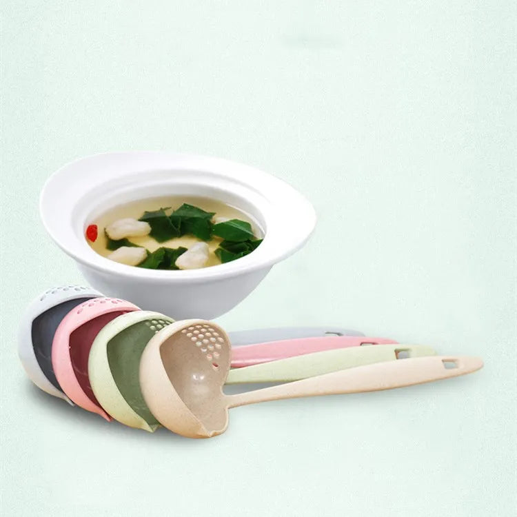 2 in 1 Long Handle Soup Spoon