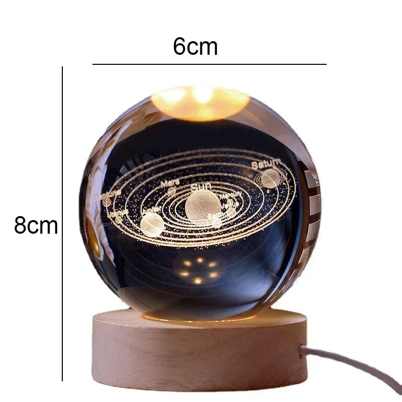 Galaxy Starry Sky Crystal LED  Ball Gift