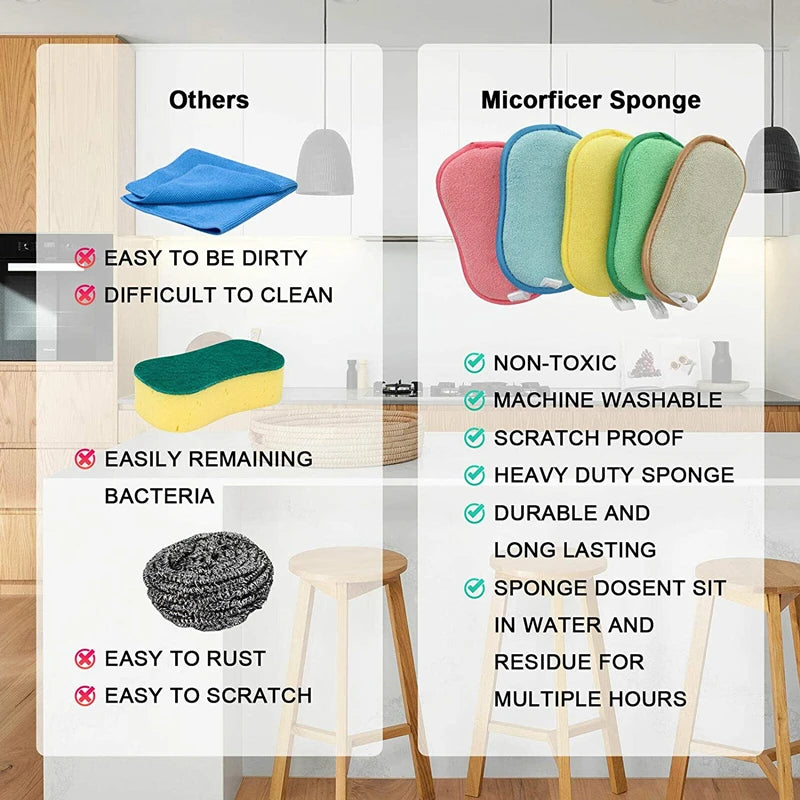 Non-Scratch Dishwashing Sponge