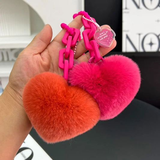 Girl Creative Soft Bag Heart Pendant
