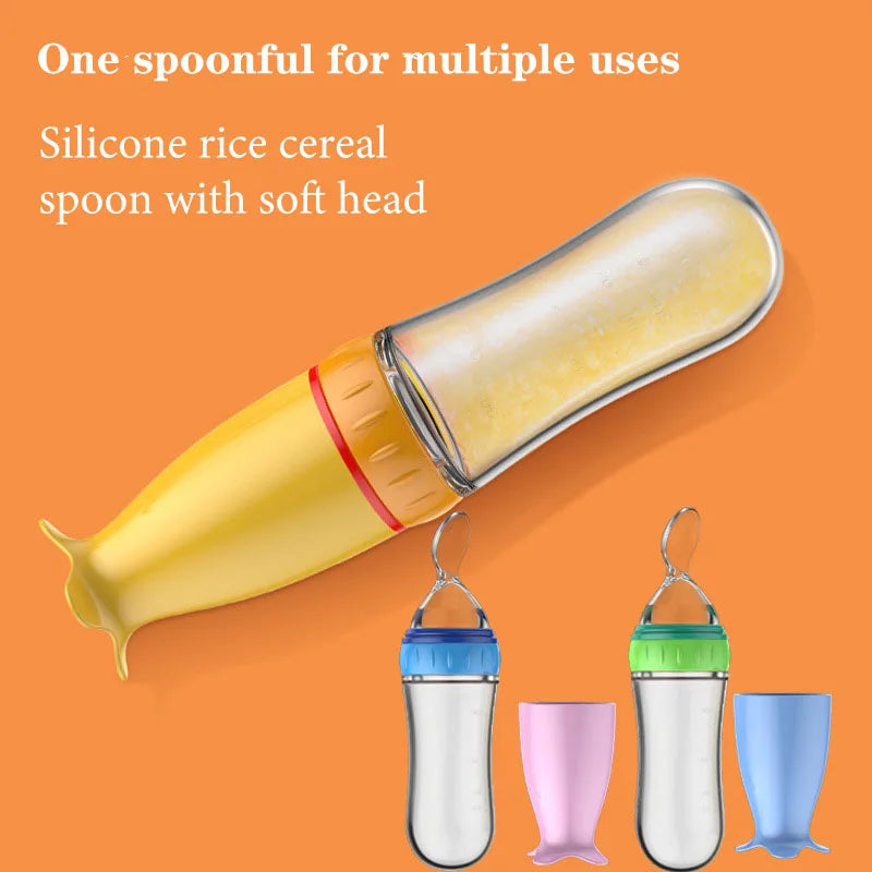 Baby Squeezing Feeding Spoon