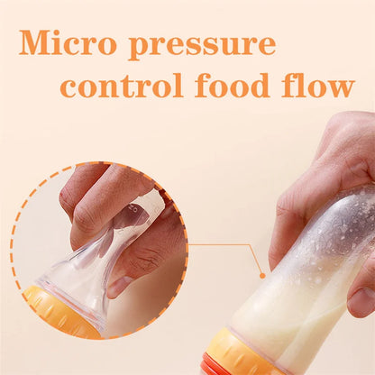 Baby Squeezing Feeding Spoon