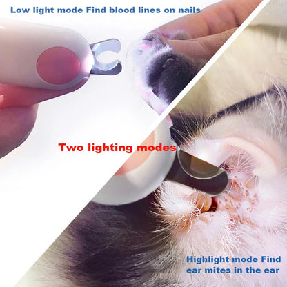 Cat Dog LED Nail Clipper