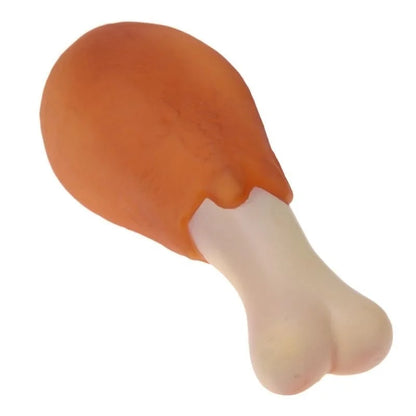 Pet Dog Rubber Chicken Leg Chew Toys