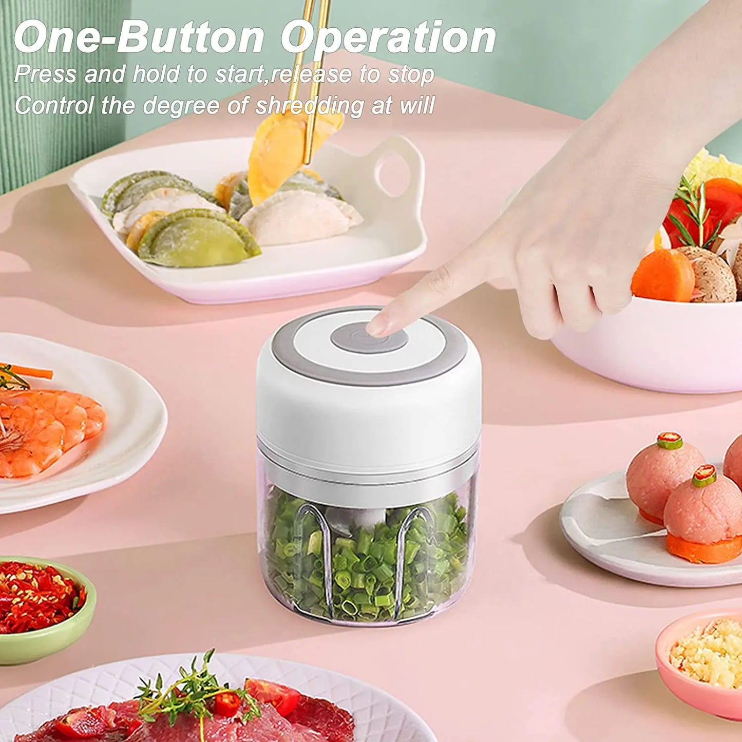 Electric Mini Garlic Chopper