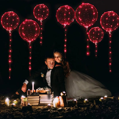 6 Pcs Valentines Day Balloons Light