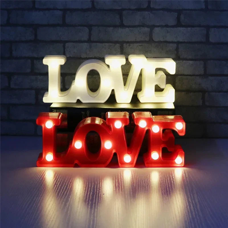 3D Heart LED Love Letter Gift