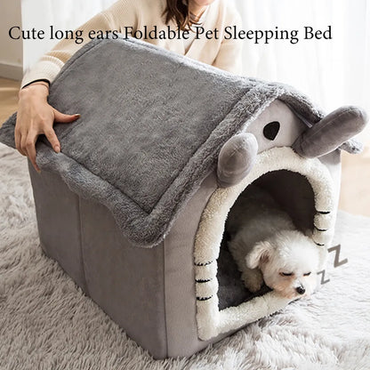 Cat Dog Deep Sleep House Bed