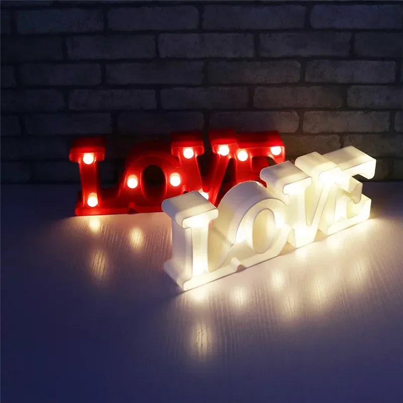 3D Heart LED Love Letter Gift
