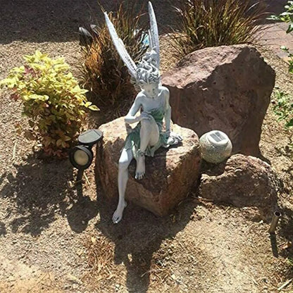 Outdoor Fairy Flower Sculpture