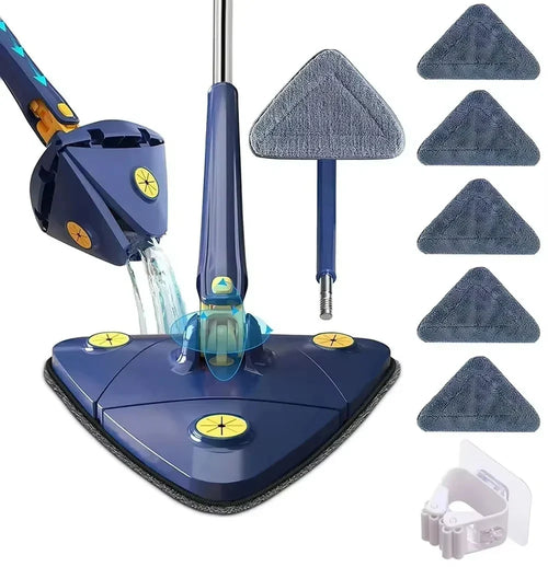 360° Spin Cleaning Rotatable Triangle Mop