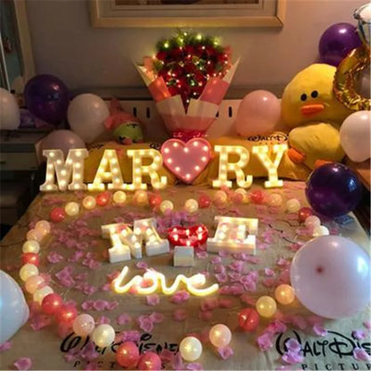 Valentines Day Baby Shower Decoration  Light