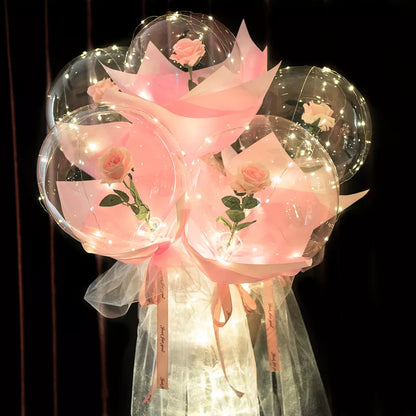 2PCS LED Transparent Luminous Balloons