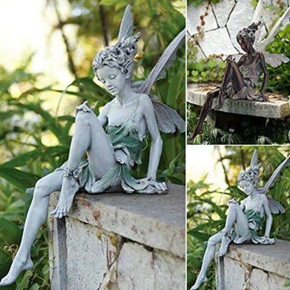 Outdoor Fairy Flower Sculpture