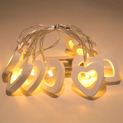 10pcs Heart String Decoration  Lights