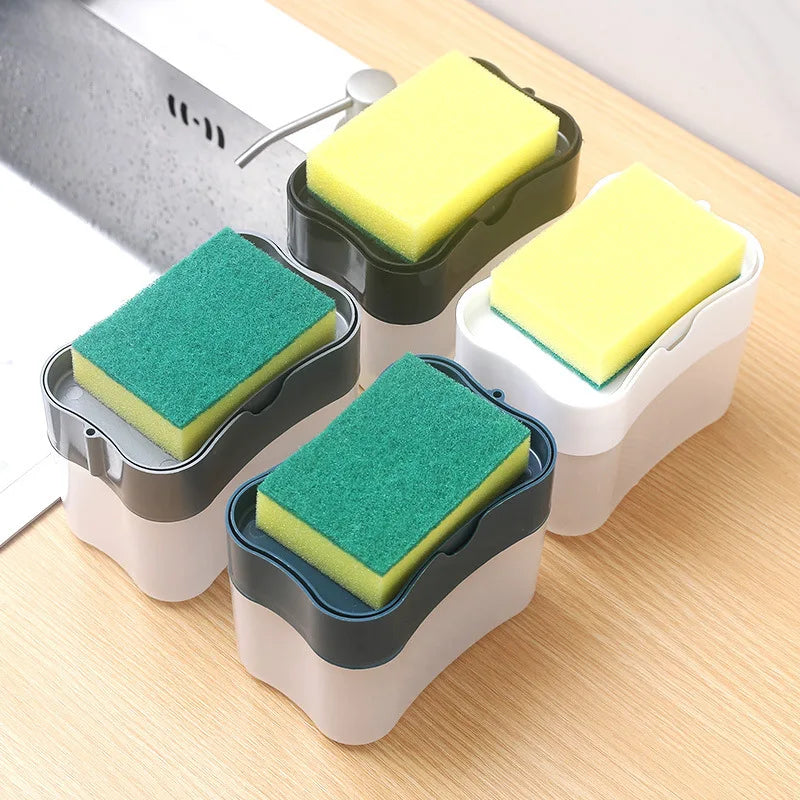 Soap Dispenser With Sponge Holder
