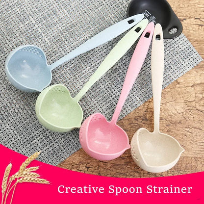 2 in 1 Long Handle Soup Spoon
