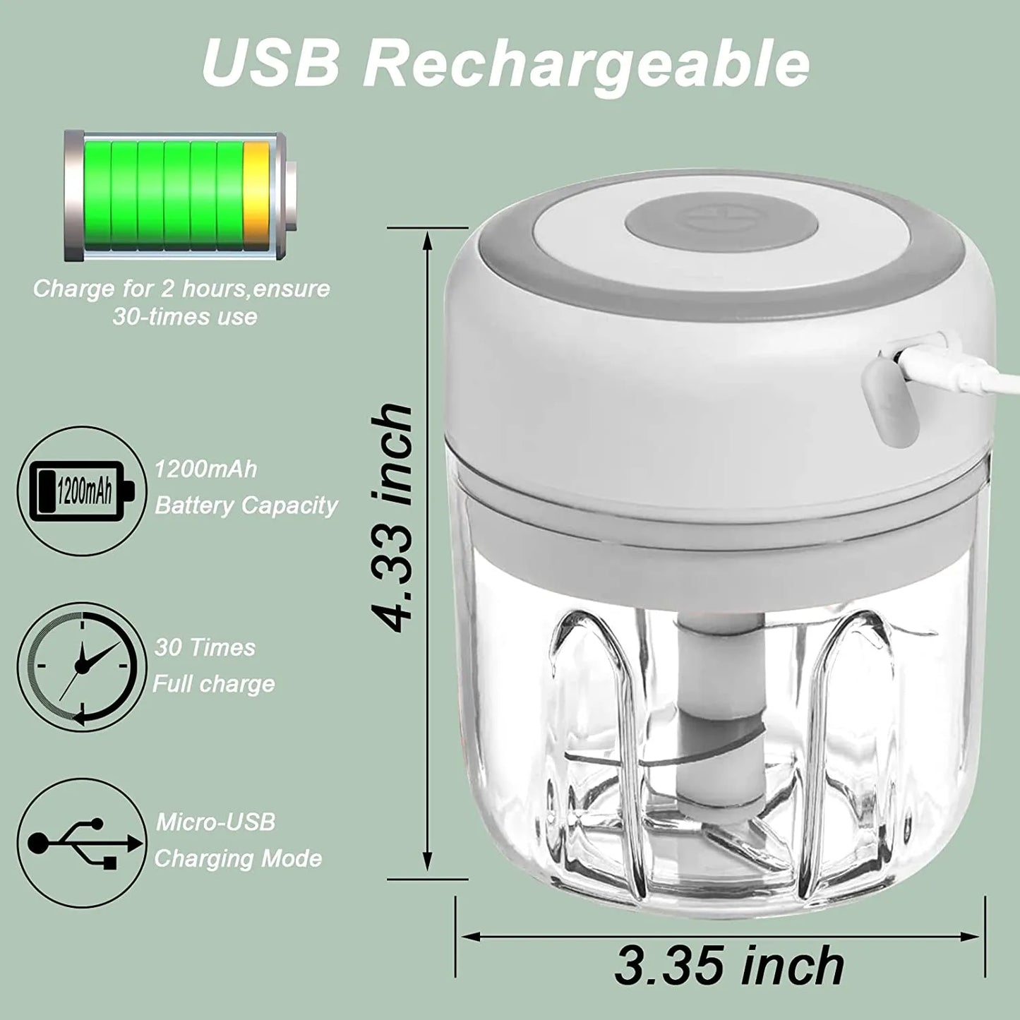 Electric Mini Garlic Chopper