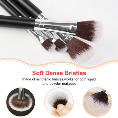 New 13 Pcs Pink Makeup Brushes Set