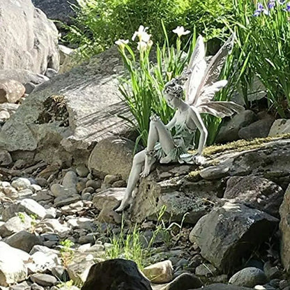 Outdoor Fairy Flower Sculpture