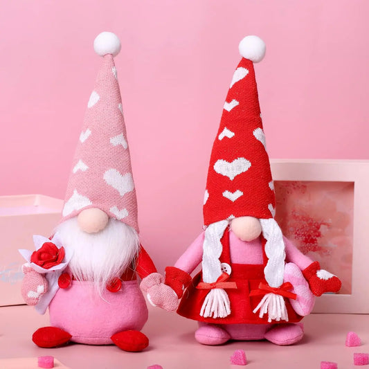 Valentine Gnomes Decor Ornaments